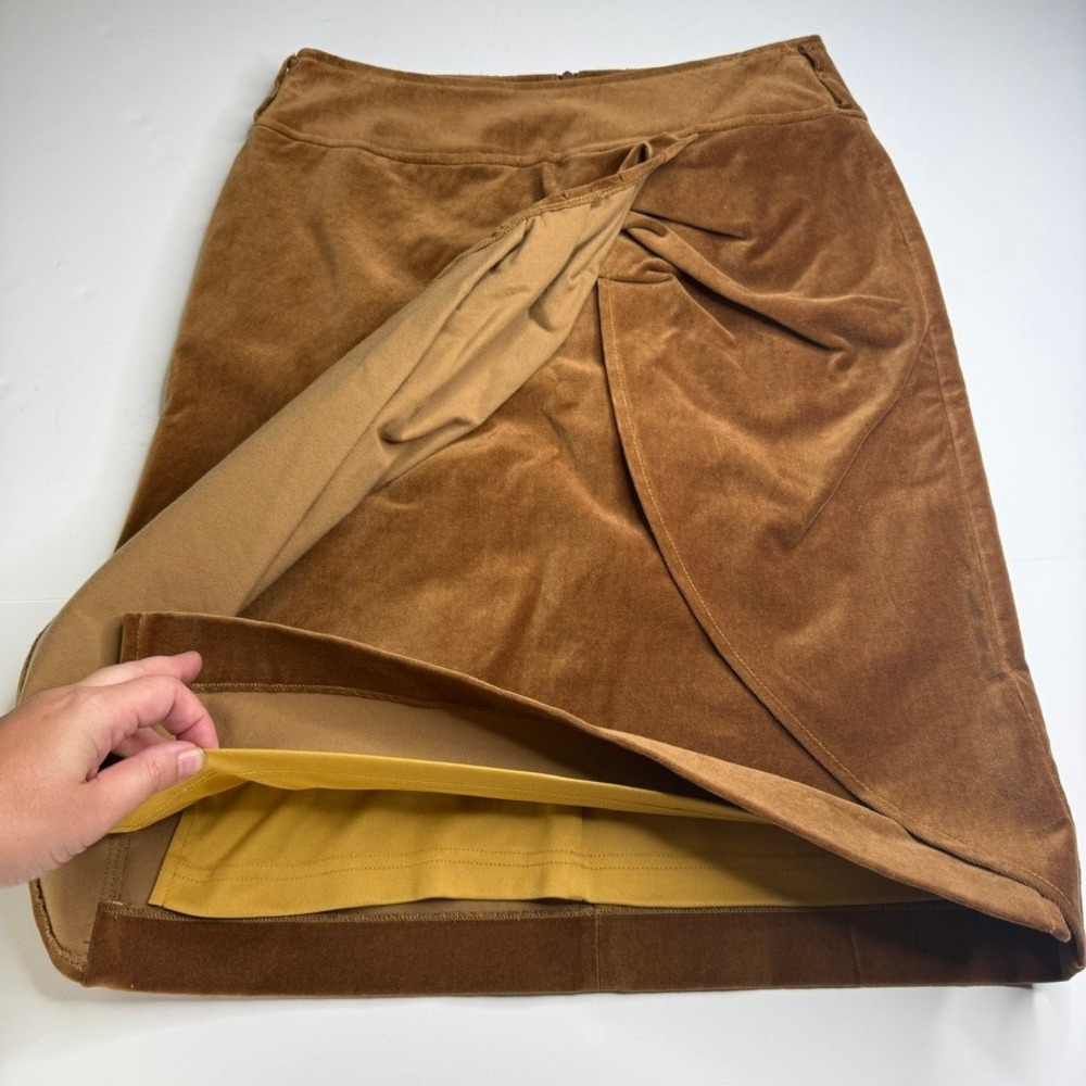 Vintage Sao Paulo Knee Length in Cognac Size 4 - Picture 3 of 10